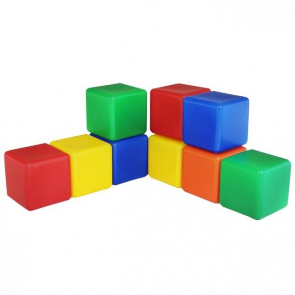 Набор кубиков 9 шт цветные 1180370