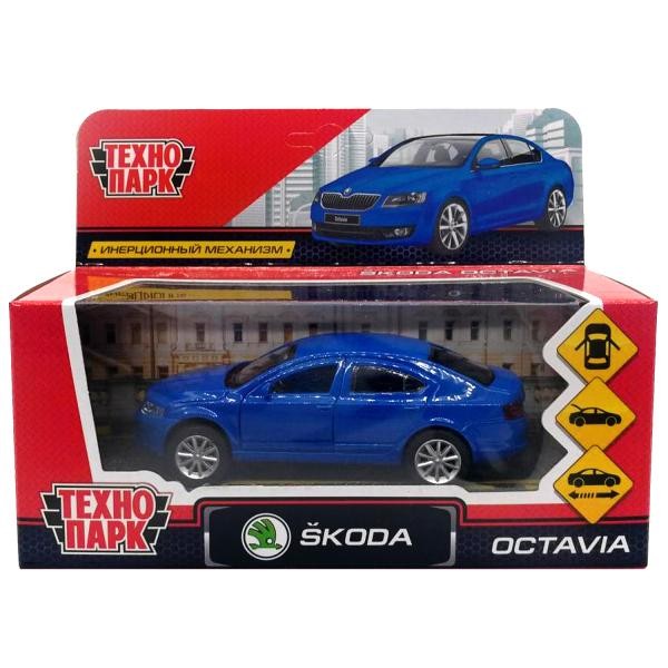 Модель OCTAVIA-BU Skoda Octavia синий Технопарк  в коробке