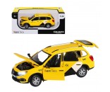 Модель 1:24 Яндекс.Такси LADA GRANTA CROSS,желтый, 1251347JB Автопанорама
