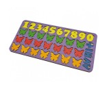 Деревянный обучающий набор Арифметика Бабочки,цвет, планшет 28*14см 6101211