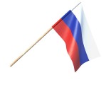 Флажок Россия на деревянной палочке ИИ07