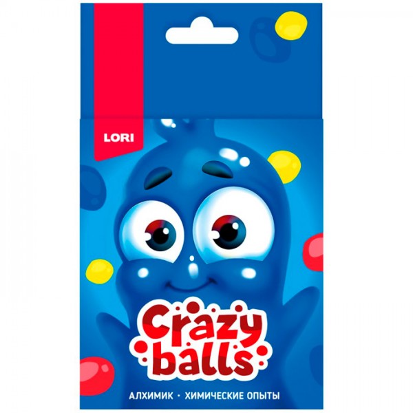 Набор Химические опыты.Crazy Balls Жёлтый, синий и красный шарики Оп-101
