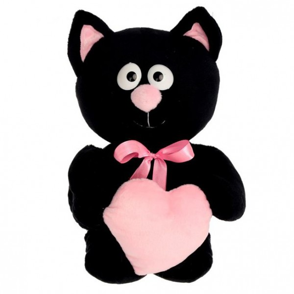 Котик с сердцем черный Princess Love ДСВ!