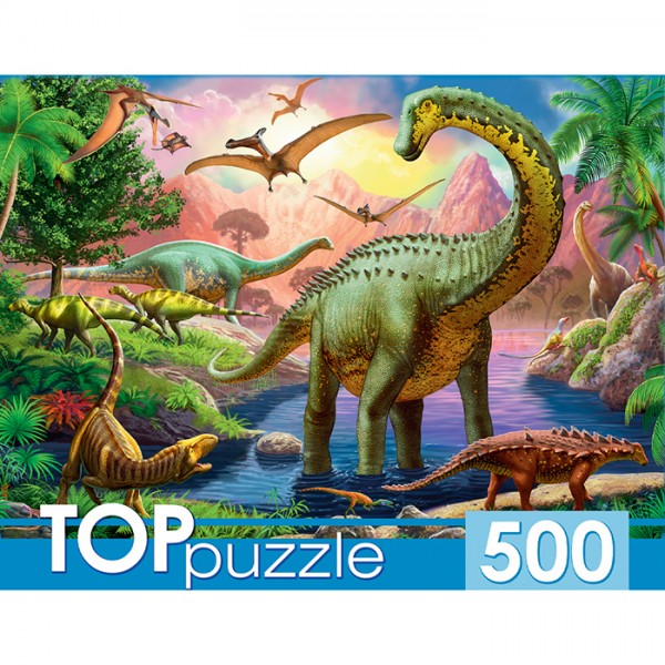 Пазл 500 Мир динозавров №23 ХТП500-0592