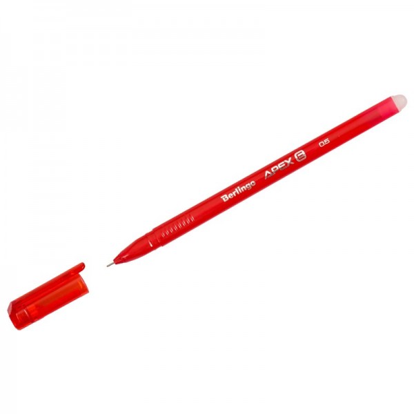 Ручка гелевая красный стираемая Apex E 0,5мм, трехгранная CGp_50213 Berlingo 
