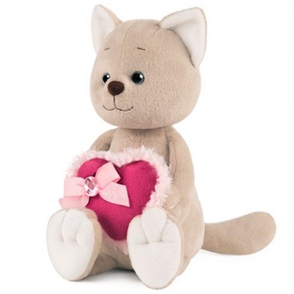 Романтичный Котик с Розовым Сердечком, 25 см MT-GU022020-1-25 ДСВ!