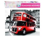 Набор для творчества Алмазная мозаика Автобус в Лондоне 40*50см частичная выкладка 87100